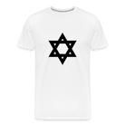 Black Star of David - white