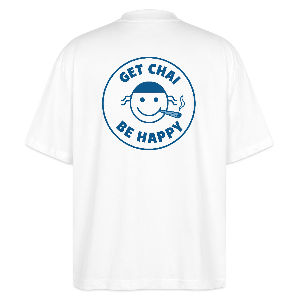 Get Chai Be Happy - white