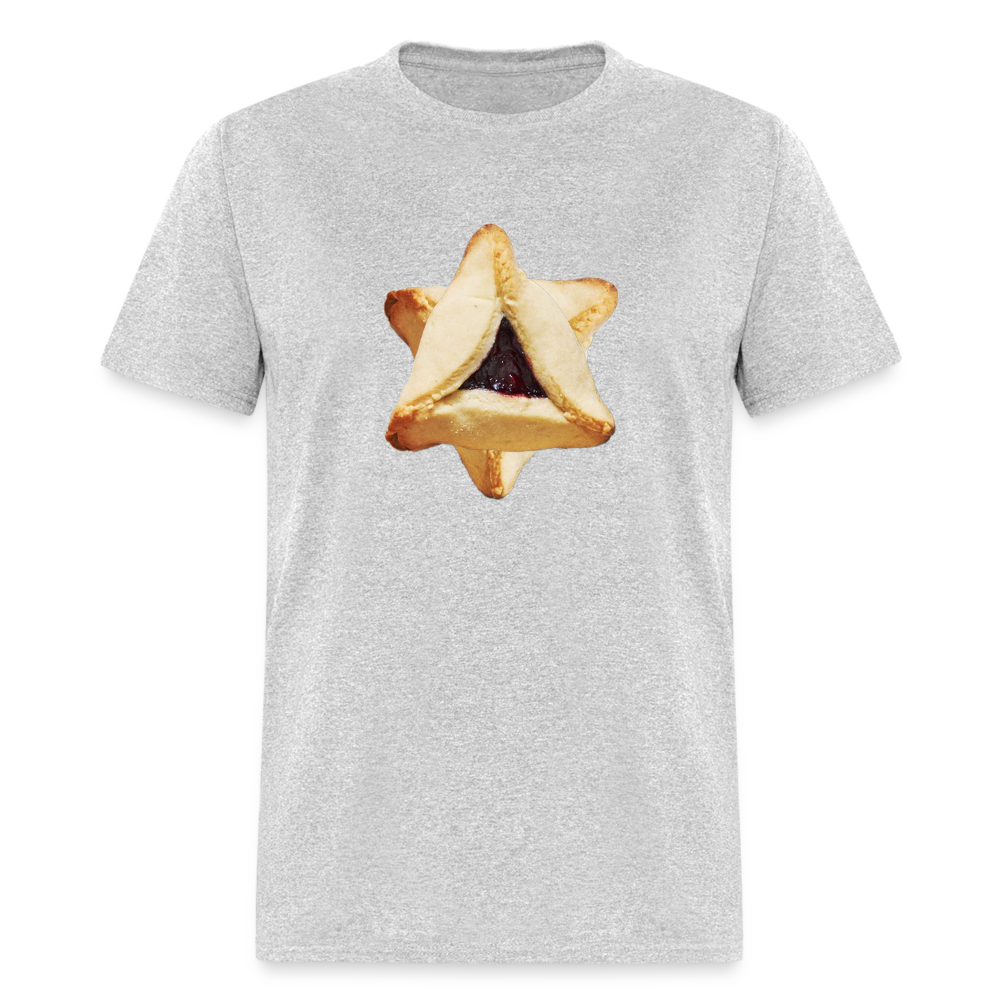 Hamantaschen Star T-Shirt - heather gray