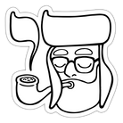 Chai Rabbi - Sticker - white matte