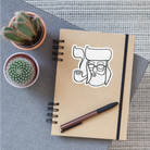 Chai Rabbi - Sticker - white matte