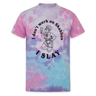 I Slay On Shabbos Tie Dye T-Shirt - cotton candy