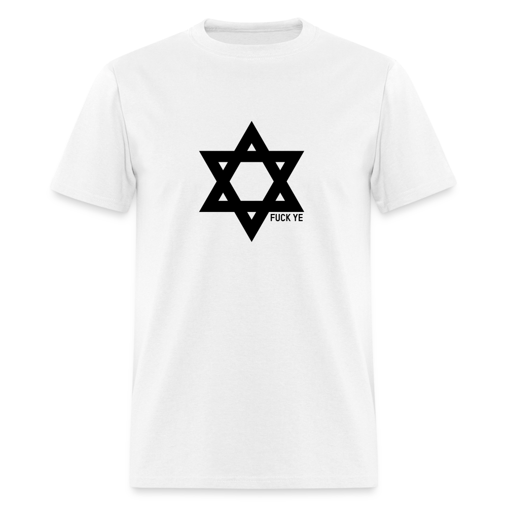 Fuck Ye Star of David Shirt - white