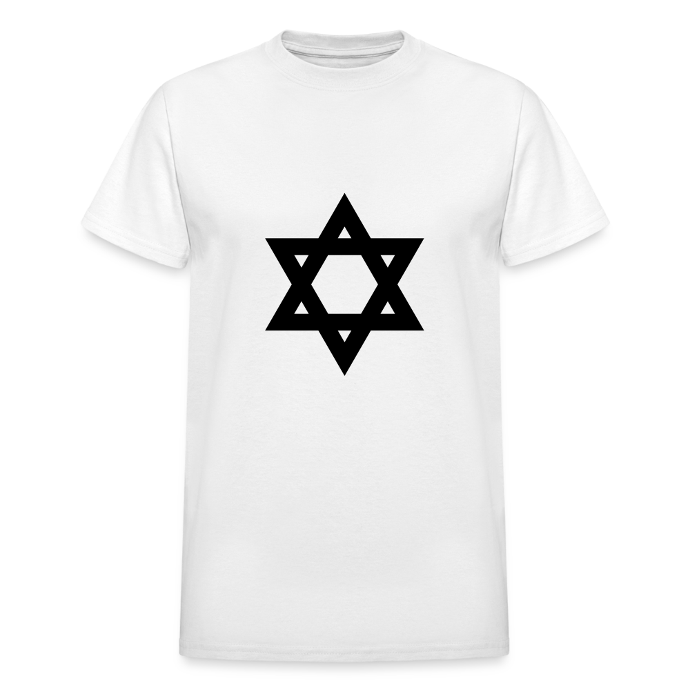 Black Star of David - white