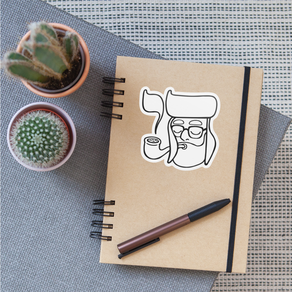 Chai Rabbi - Sticker - white matte